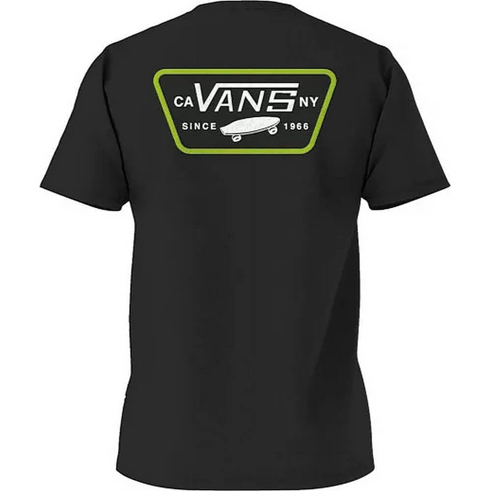 Vans Full Patch Back Ss Tee Black/Lime Green