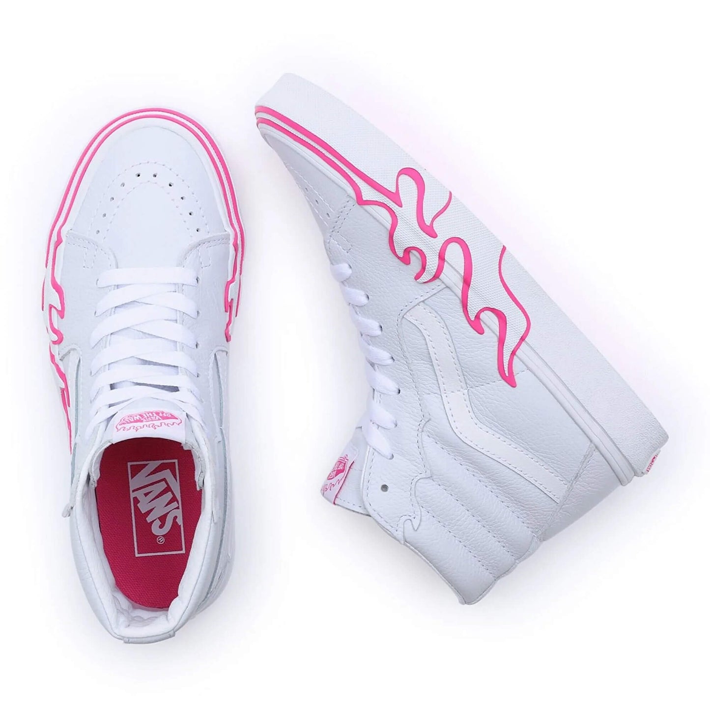 Tenisky Vans SK8-Hi Flame Pop Pink Glo
