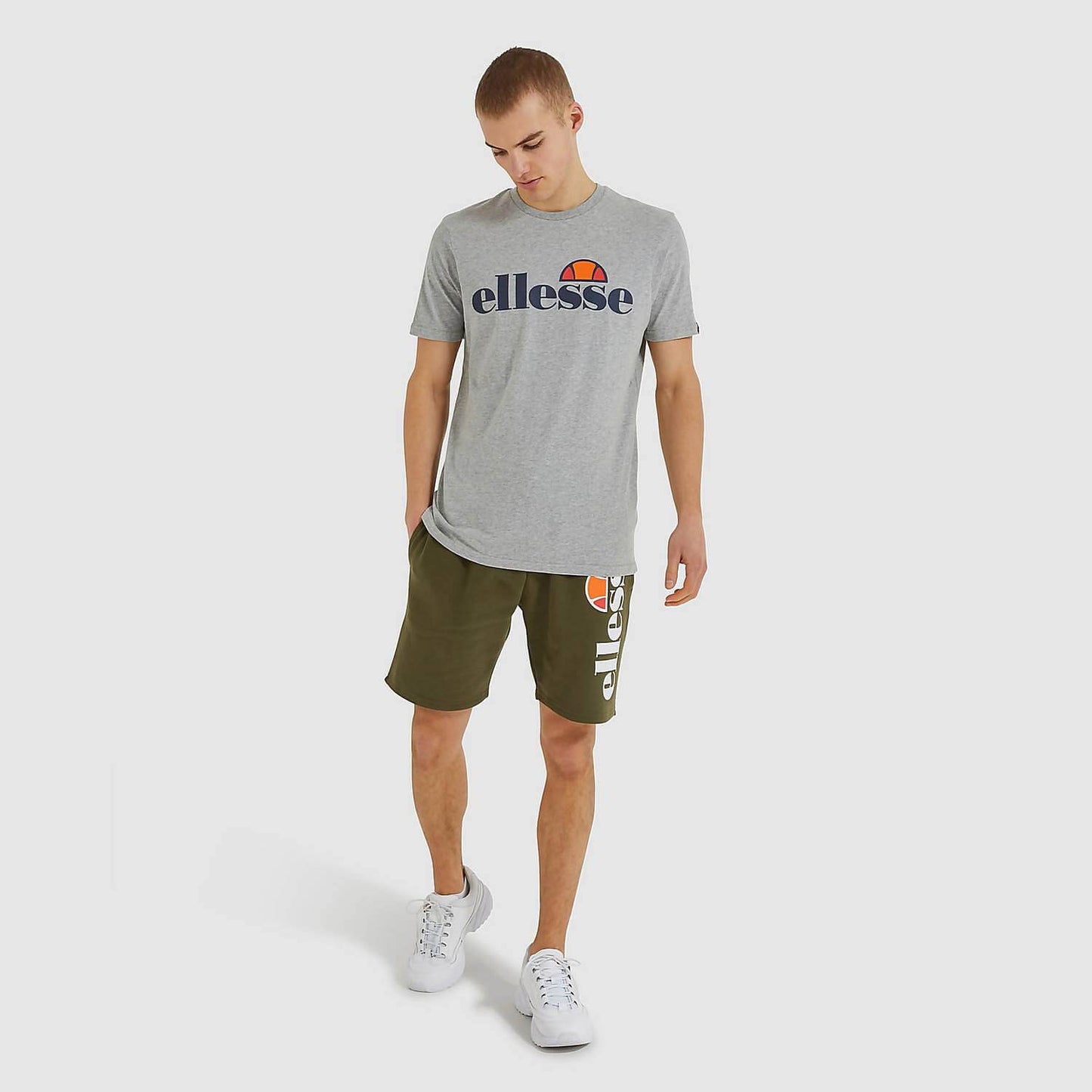Ellesse Heritage Prado T-Shirt Grey Marl