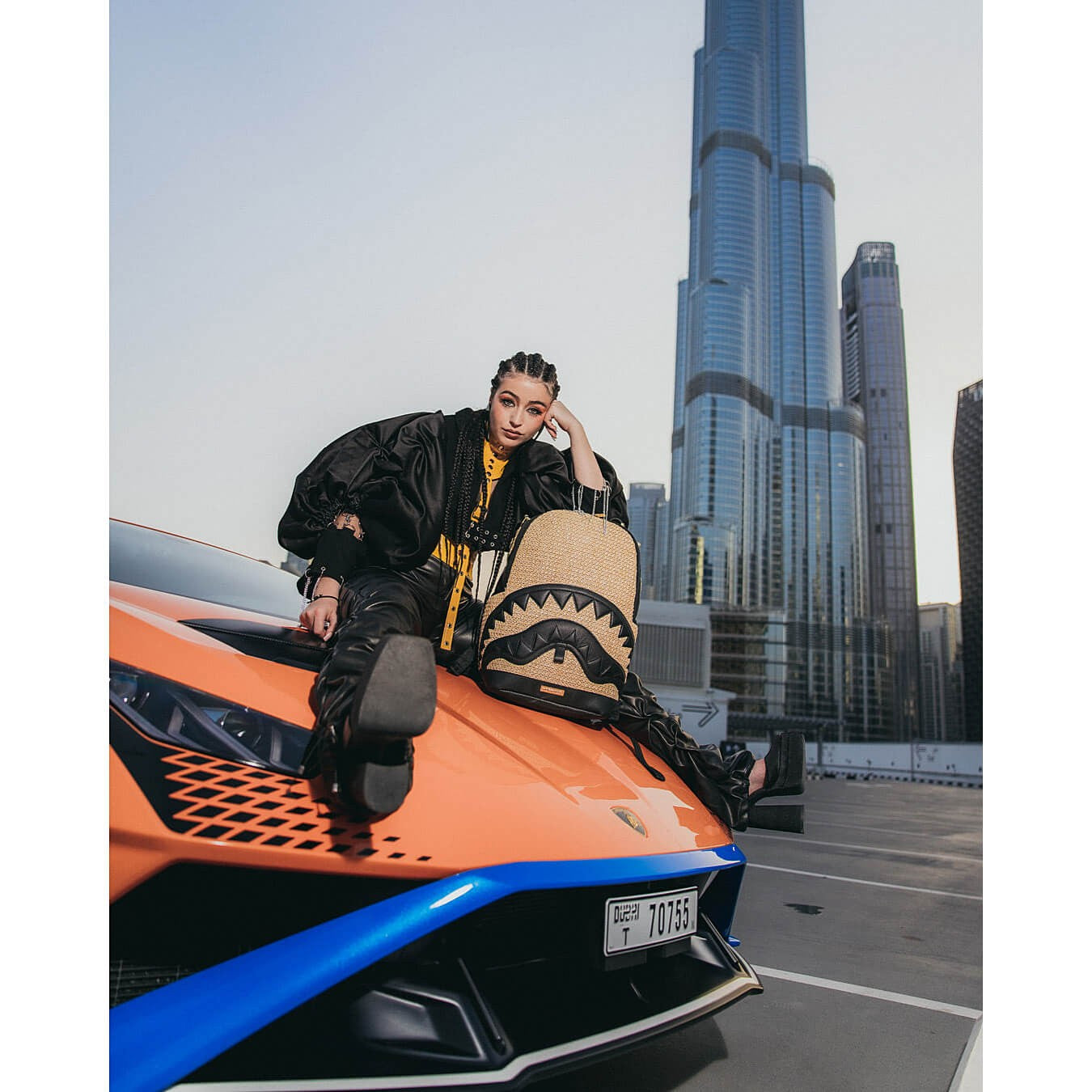 Batoh Sprayground Raffia Palm Backpack zlatý