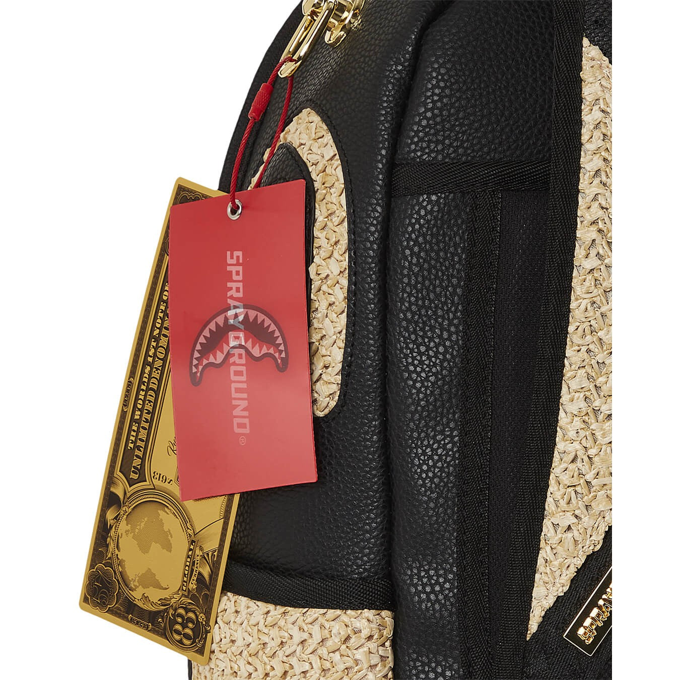 Batoh Sprayground Raffia Palm Backpack zlatý