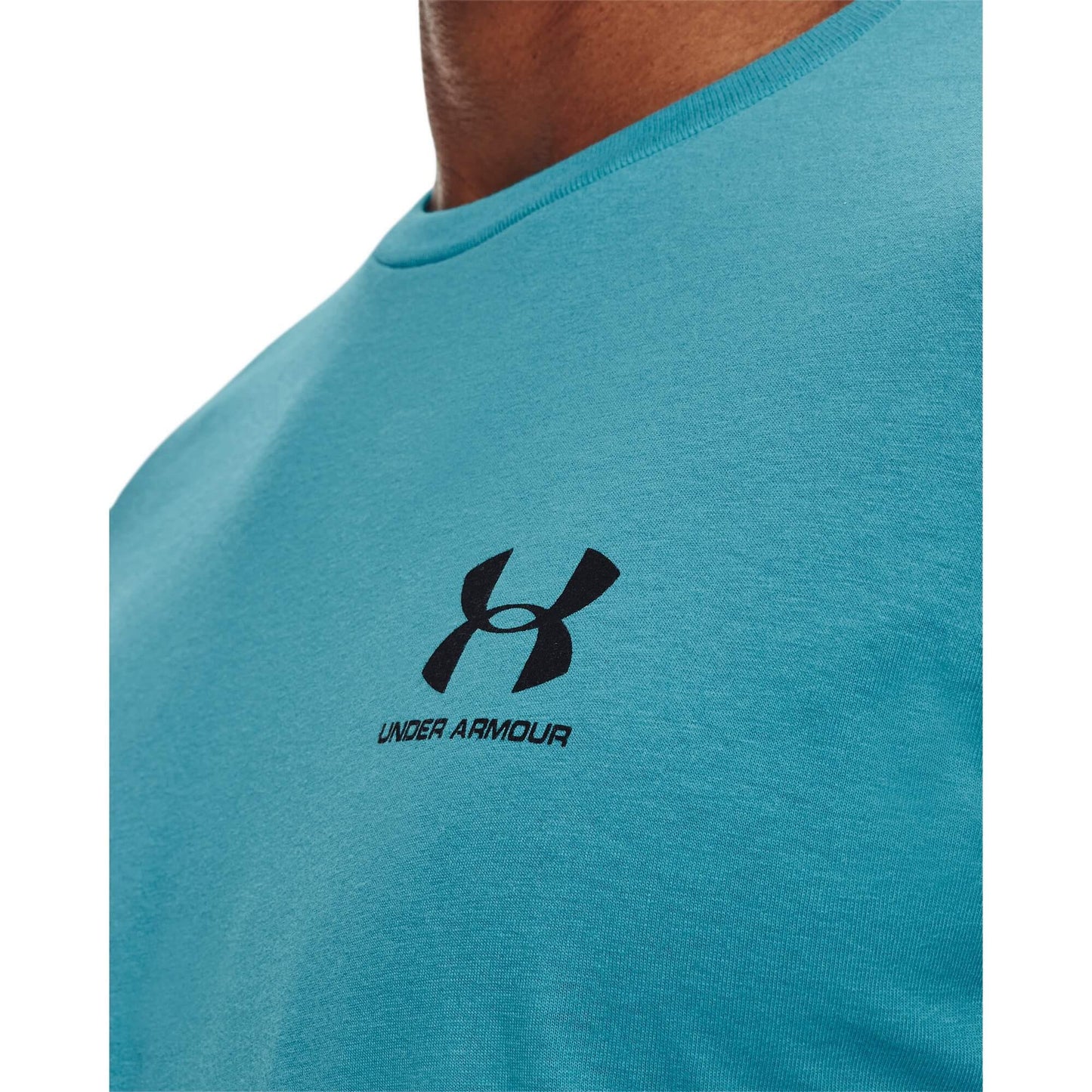 Under Armour Men's UA Sportstyle Left Chest Short Sleeve Shirt Blue/Black