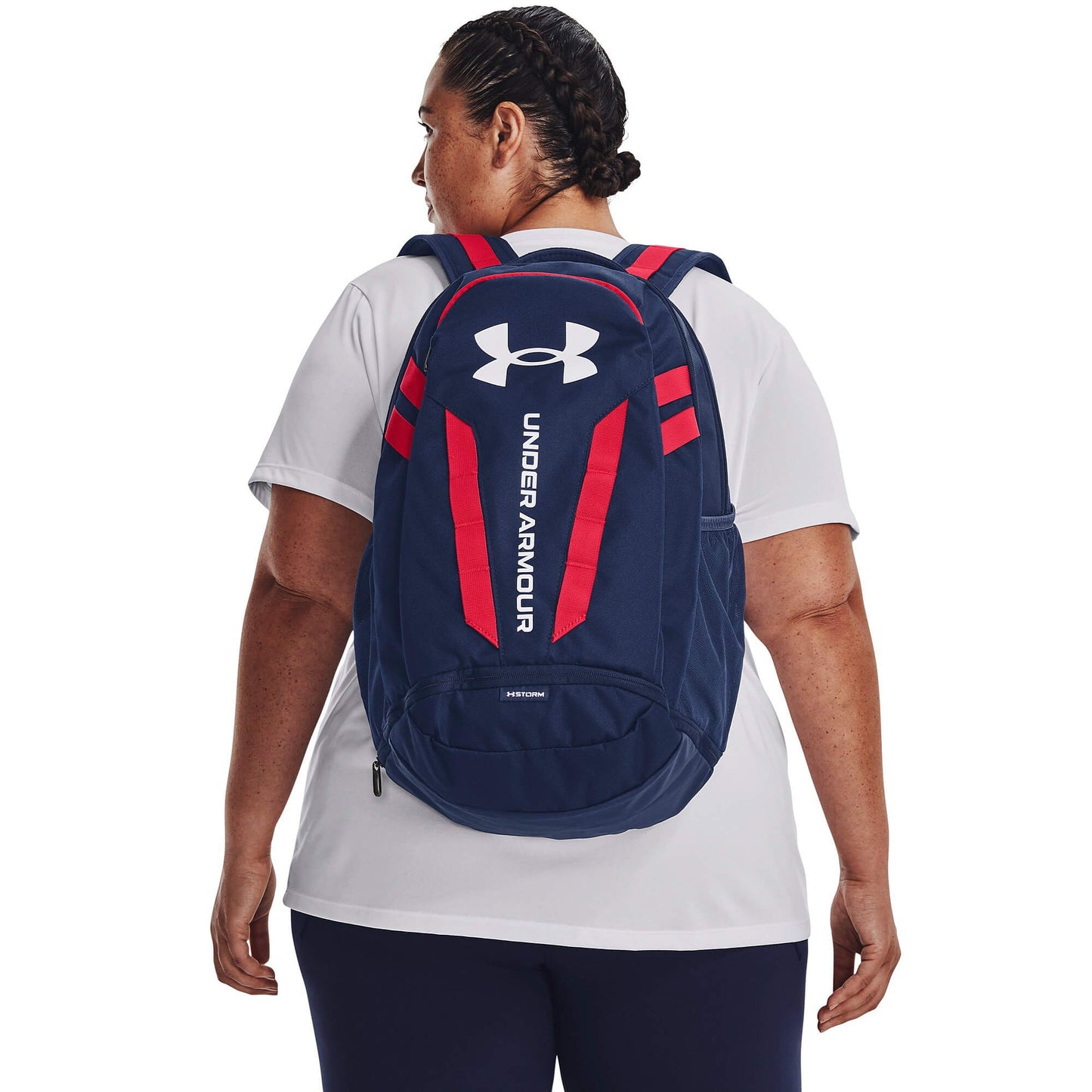 Under Armour UA Hustle 5.0 Backpack Academy/Red/White