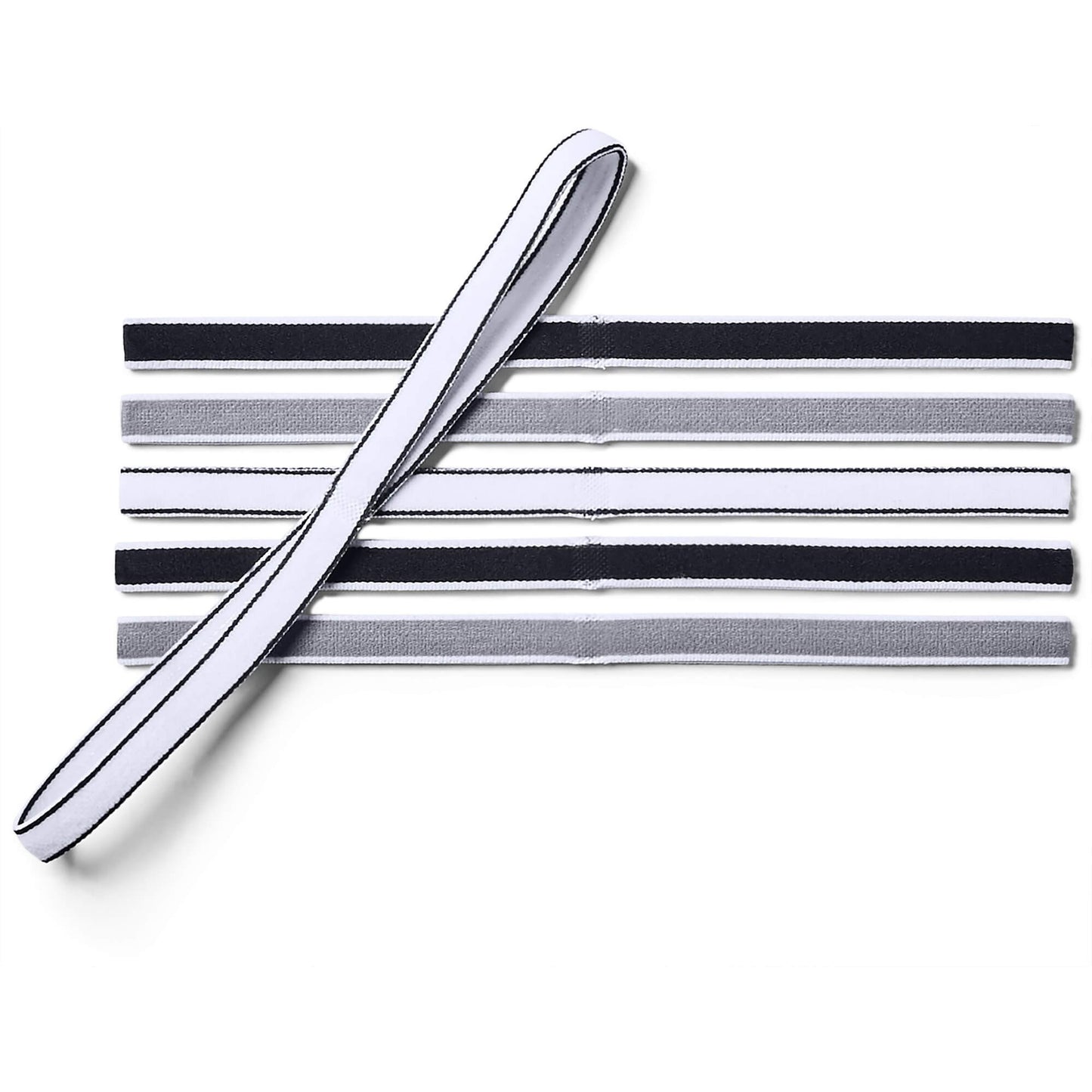 Under Armour Women's UA Mini Headbands - 6 Pack Black/Steel/White