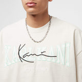 Karl Kani KK College Signature Heavy Jersey Boxy Tee off white