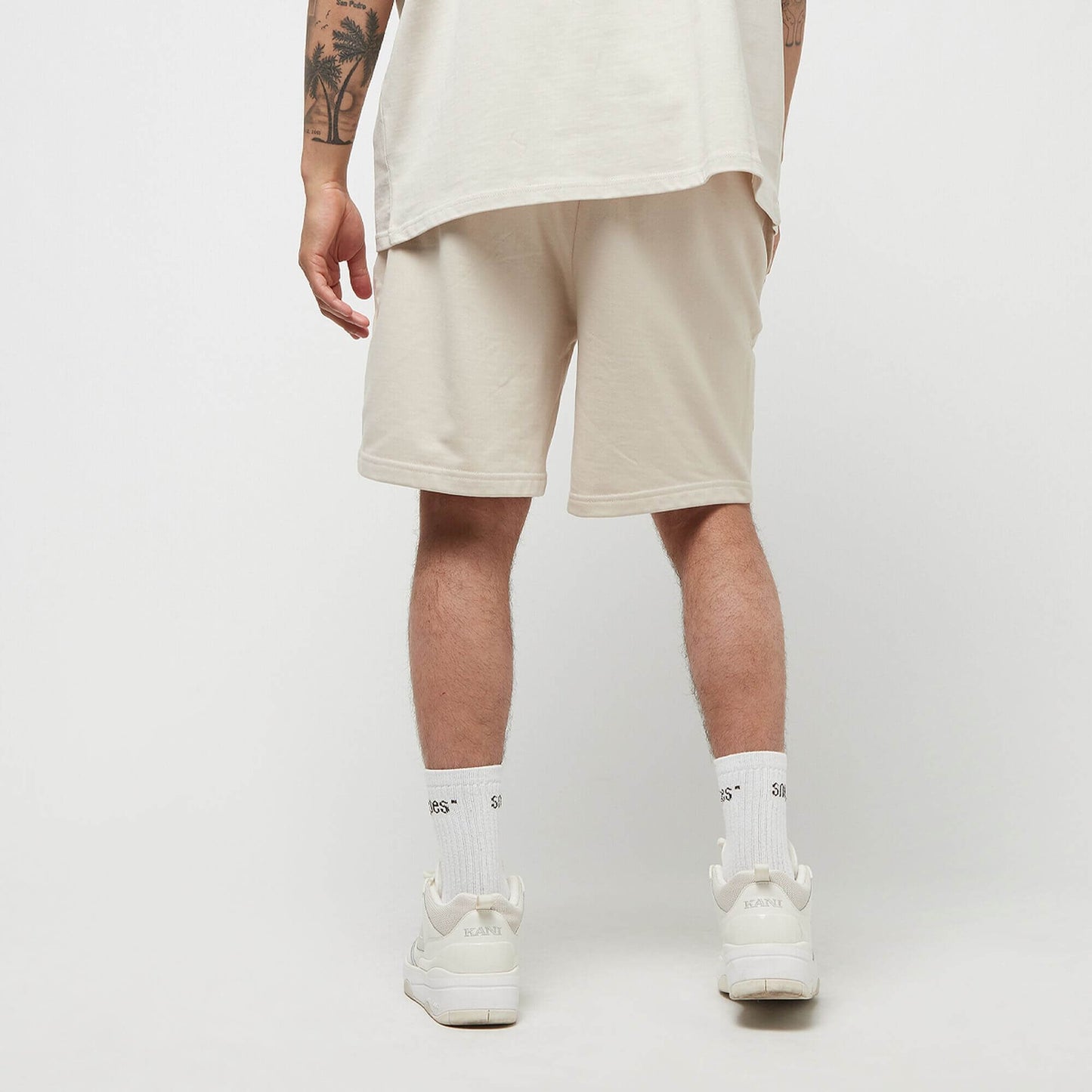 Šortky Karl Kani KK College Signature Sweatshorts off white biele