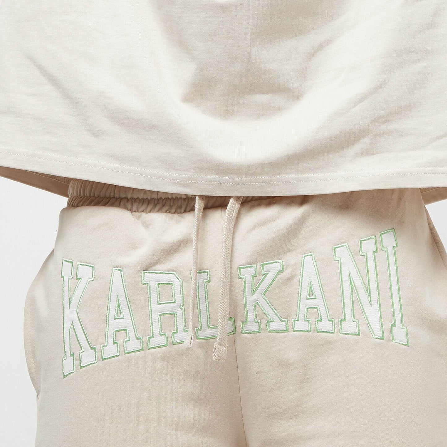 Šortky Karl Kani KK College Signature Sweatshorts off white biele