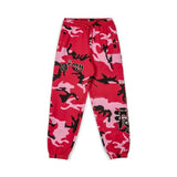 Grimey Wear All Over Print Tusker Temple Sweatpants Red