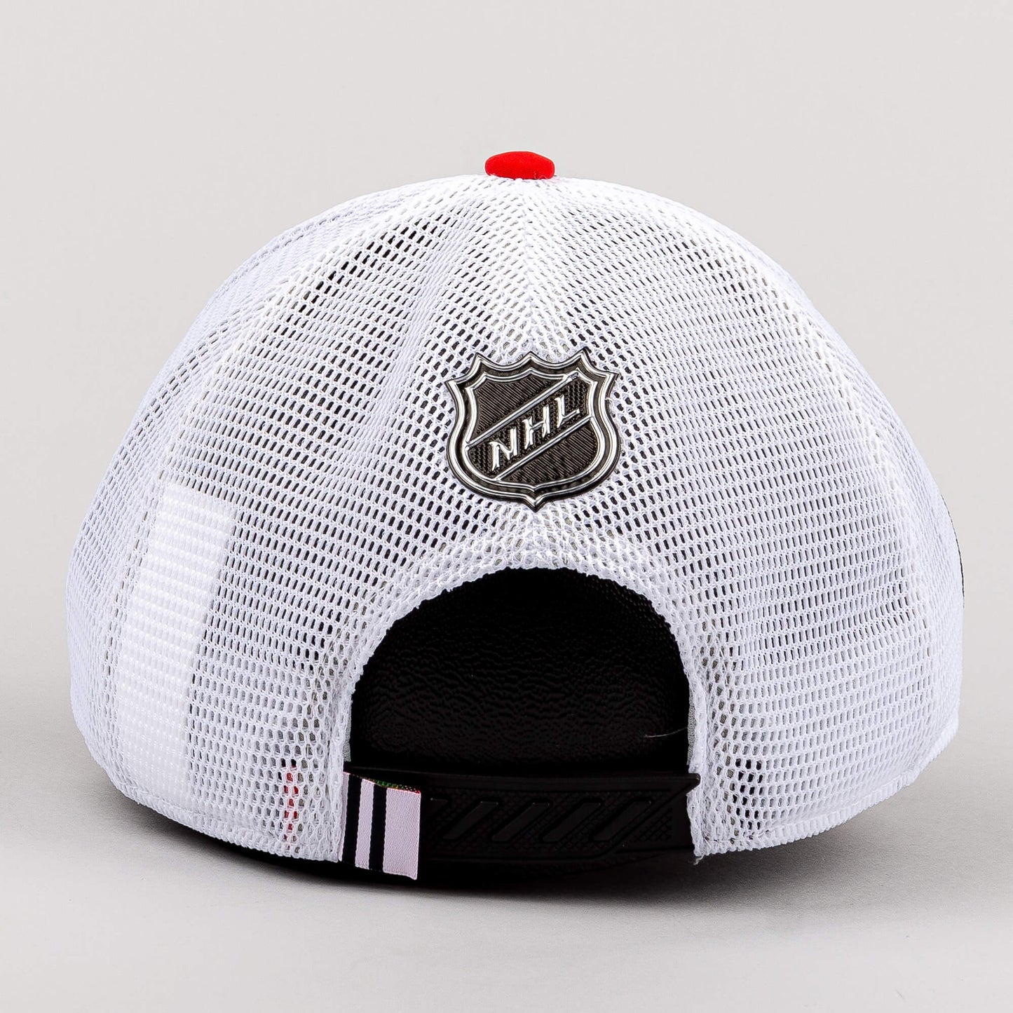 Fanatics NHL Draft Cap Chicago Blackhawks Authentic Pro Draft Structured Trucker-Podium Black/White