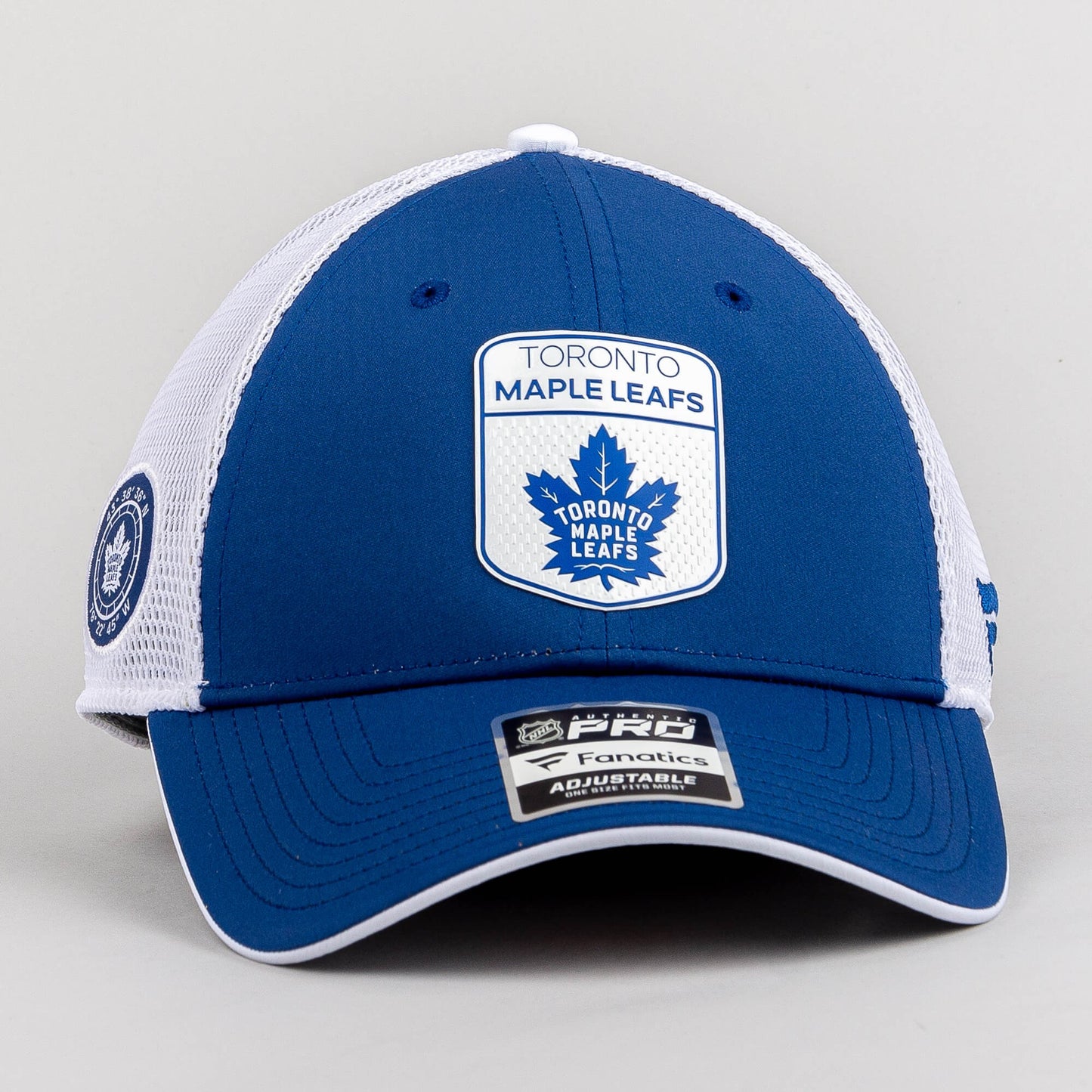 Šiltovka so sieťkou Fanatics NHL Authentic Pro Draft Toronto Maple Leafs modrá
