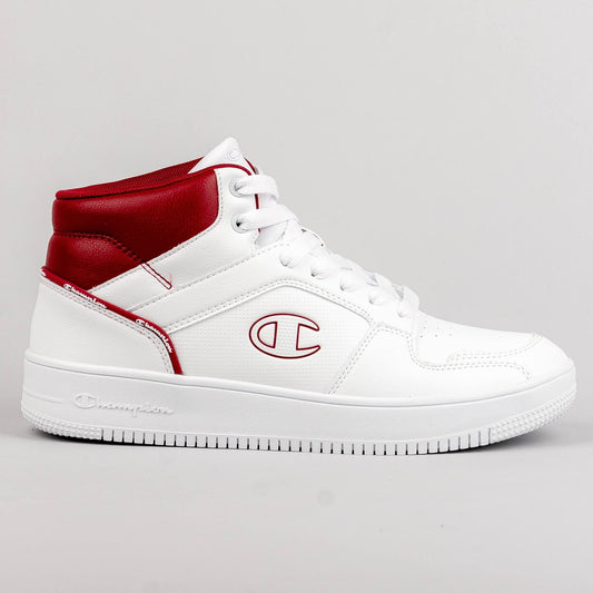 Champion Mid Cut Shoe Rebound 2.0 Mid Wht/Red