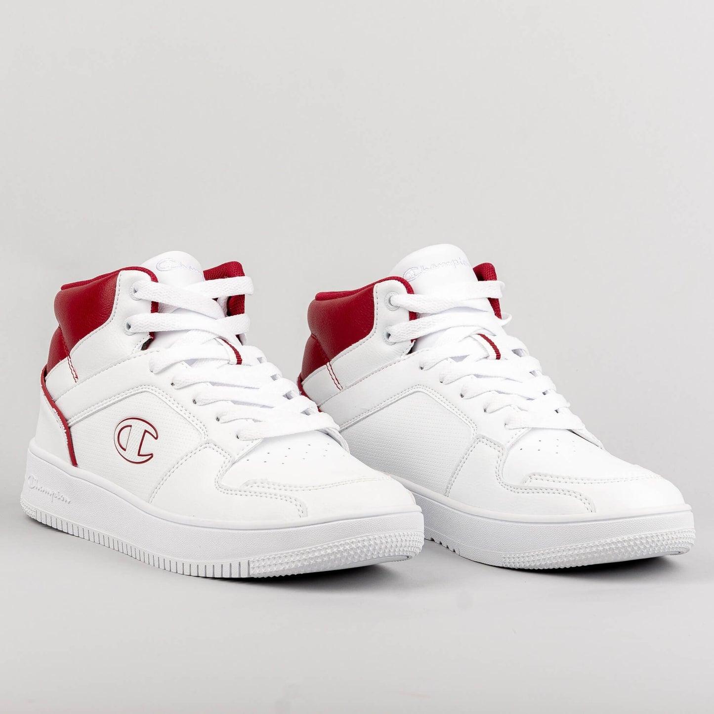 Champion Mid Cut Shoe Rebound 2.0 Mid Wht/Red