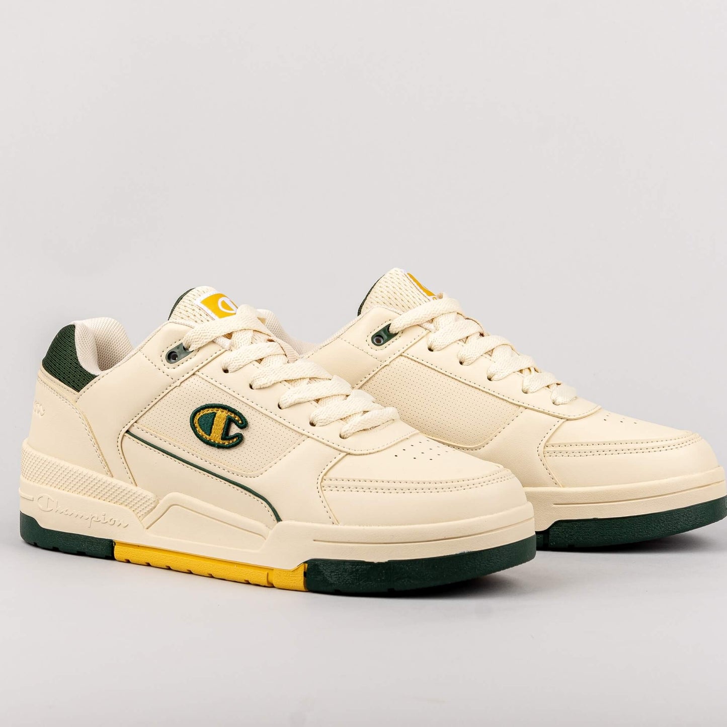 Champion Low Cut Shoe Rebound Heritage Low Off White/Green/Yellow