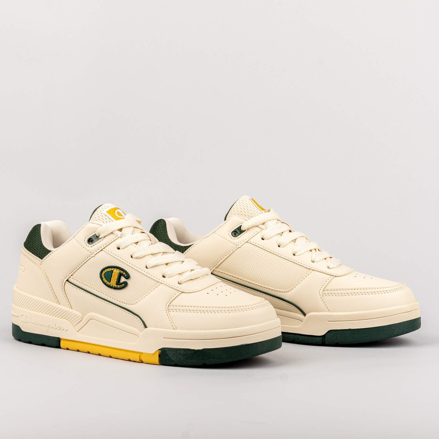 Champion Low Cut Shoe Rebound Heritage Low Off White/Green/Yellow