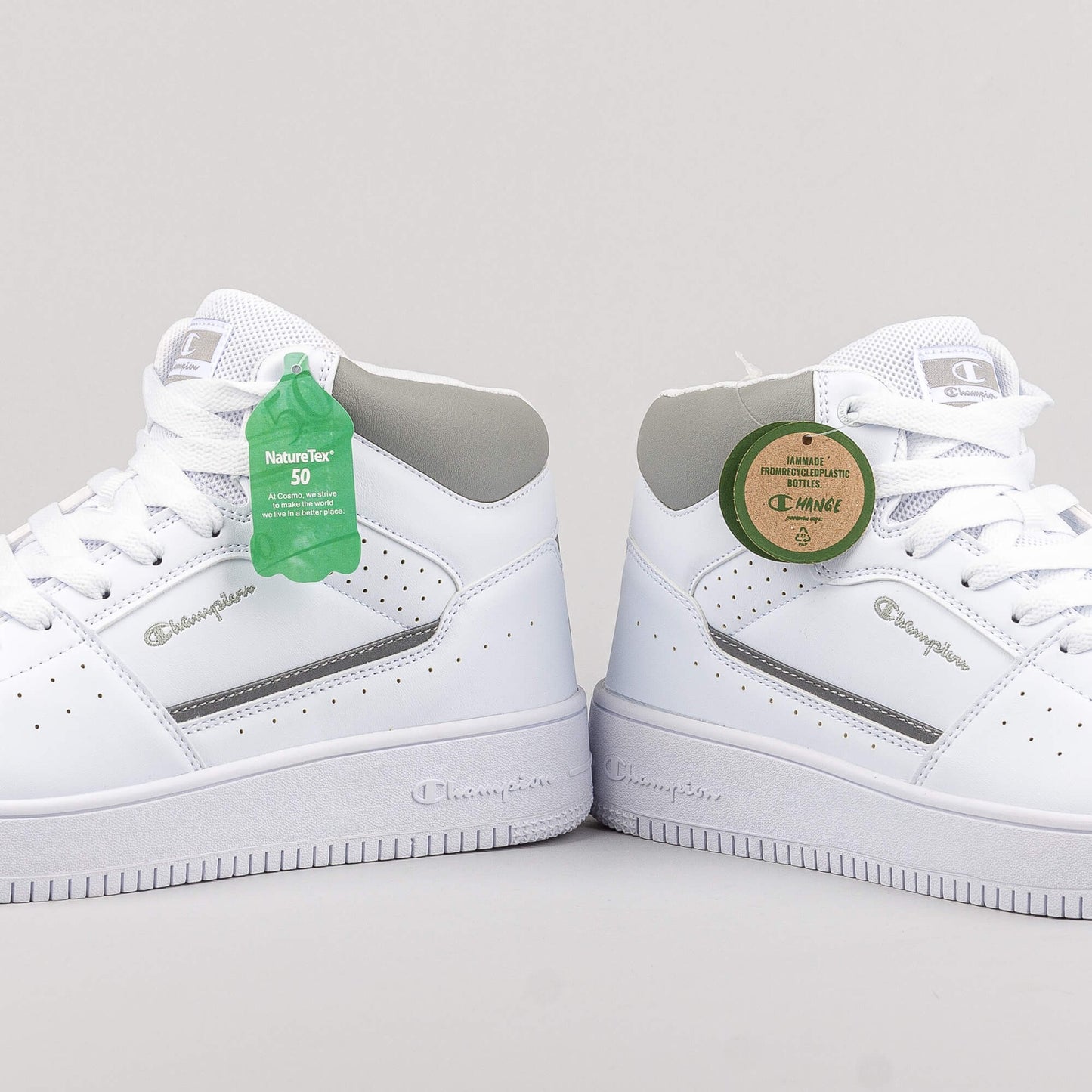 Champion Mid Cut Shoe Rebound Evolve Ii Mid Element White/Grey