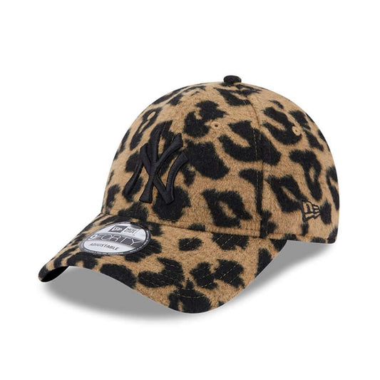 New Era MLB New York Yankees Leopard Light Beige Womens 9FORTY Adjustable Cap