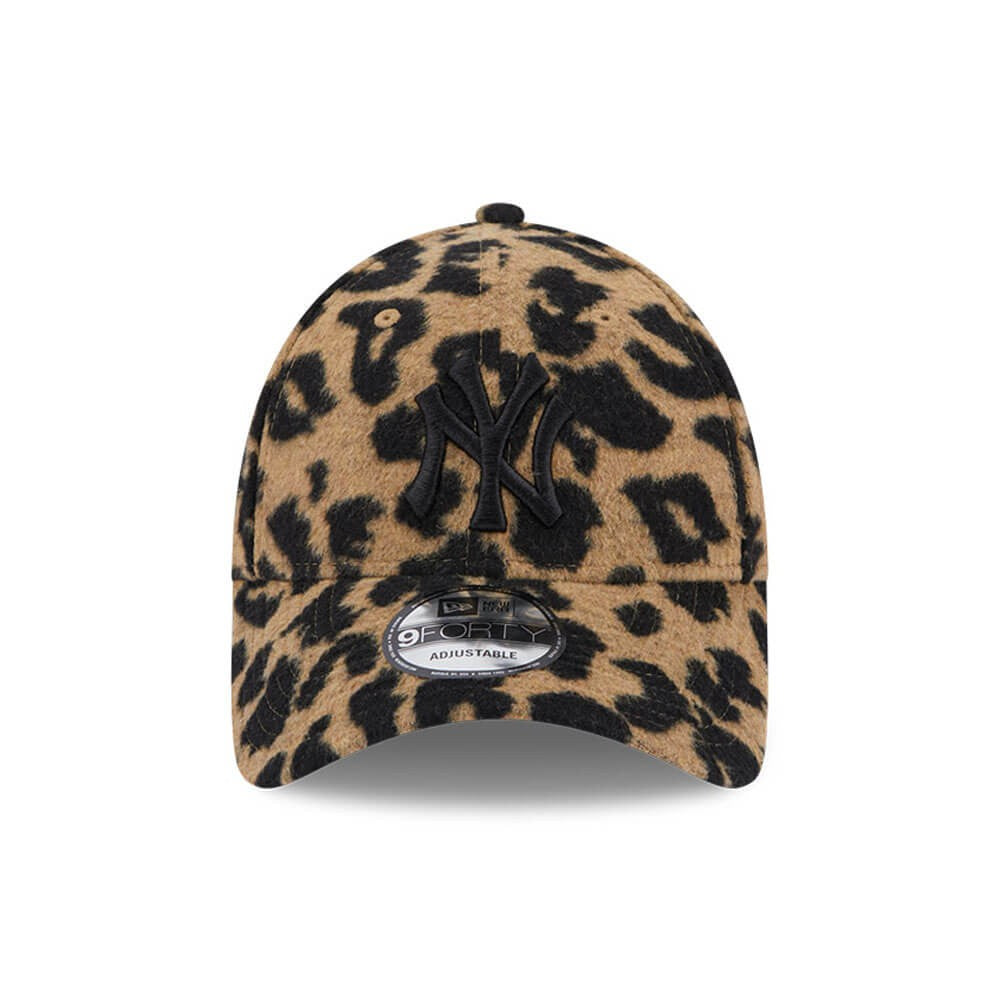 New Era MLB New York Yankees Leopard Light Beige Womens 9FORTY Adjustable Cap