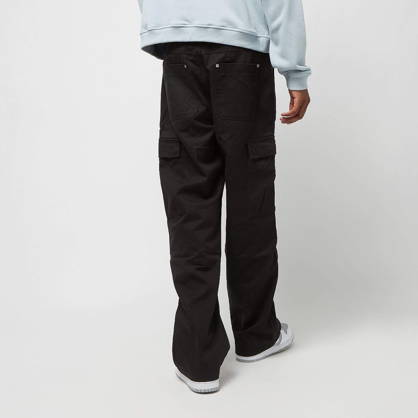 Nohavice Sean John SJ Script Logo Front Zip Cargopants black čierne