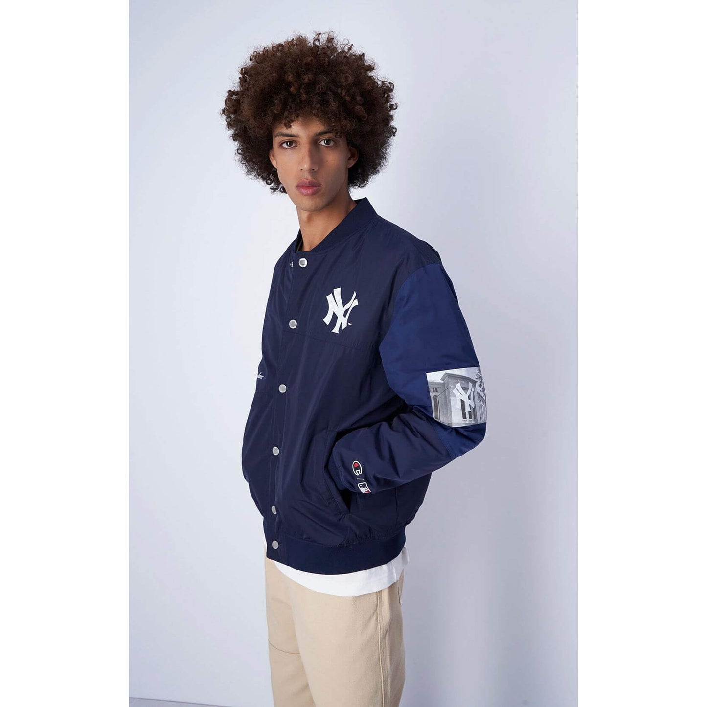 Bunda bomber Champion MLB ROC New York Yankees tmavomodrá