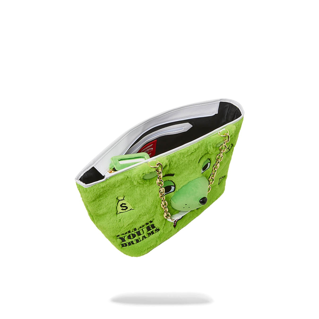 Sprayground Plush Moneybear Tote Green