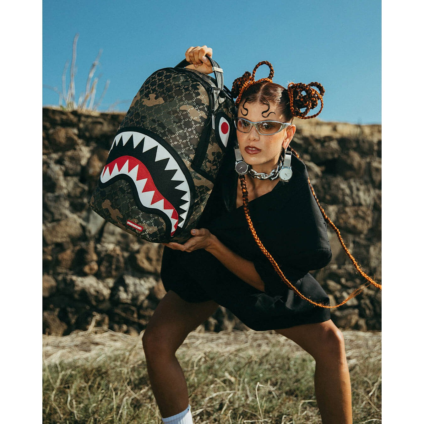 Sprayground Lasers Blazin Backpack (Dlxv) Camo