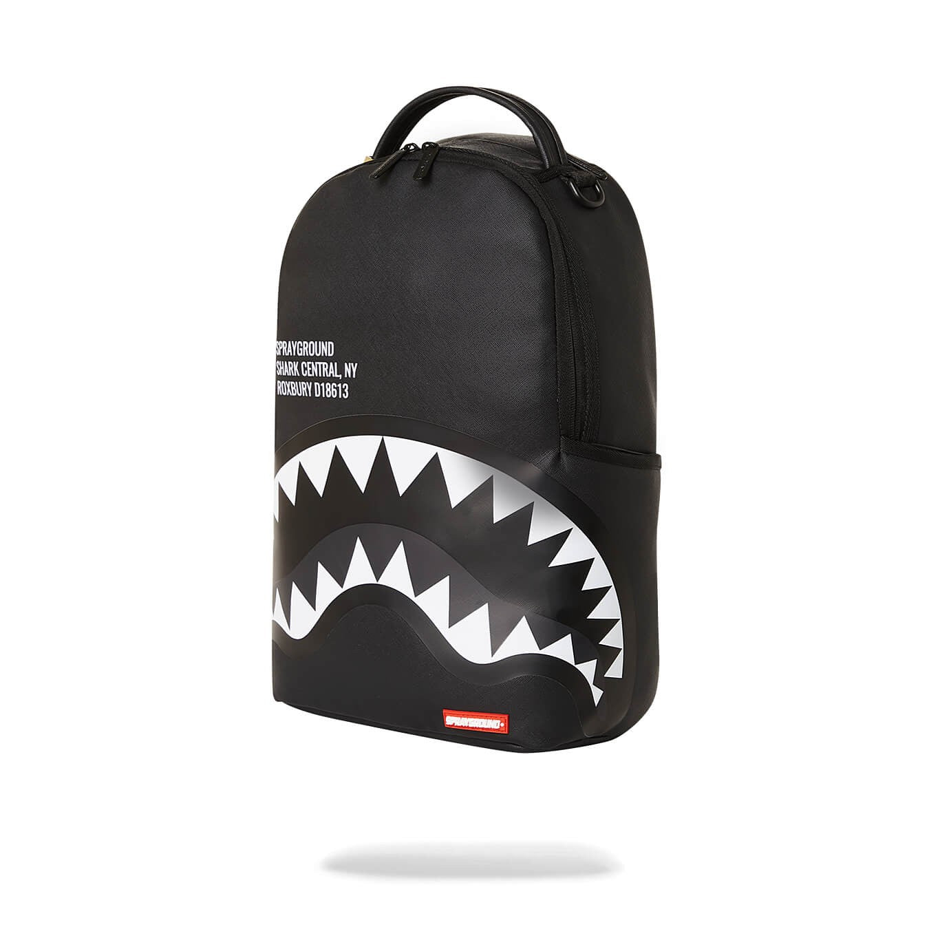 Sprayground Shark Central 2.0 Black On Grey Sp Dlxsv Backpack Black