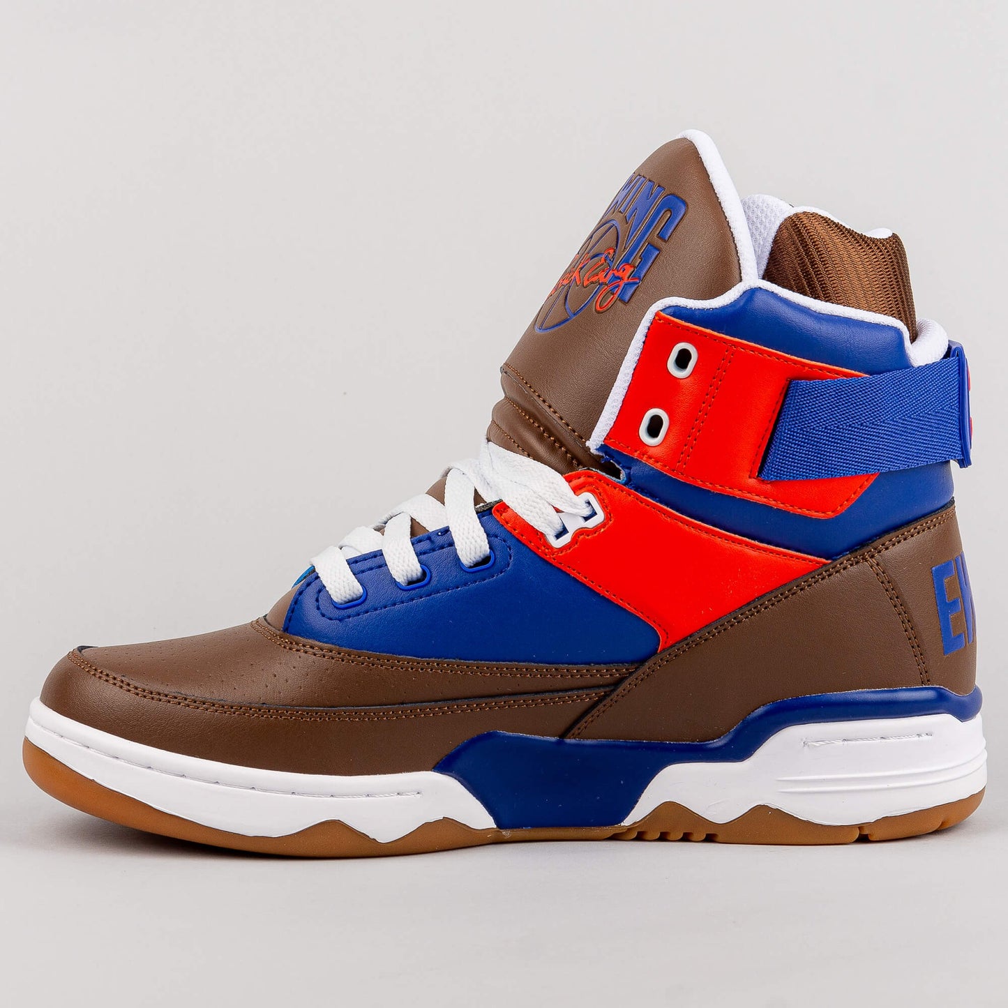 Ewing Athletics 33 HI WINTER x Snickers white/brown/royal/red