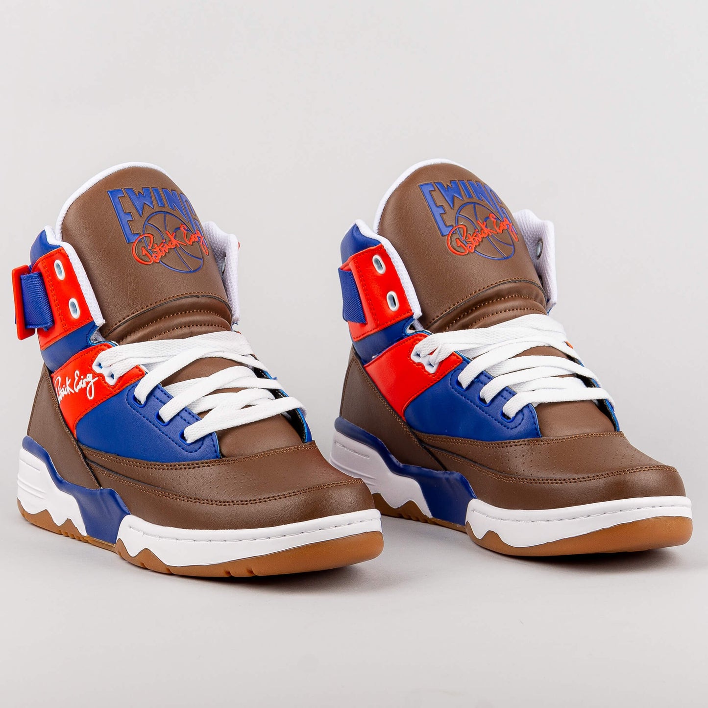 Ewing Athletics 33 HI WINTER x Snickers white/brown/royal/red