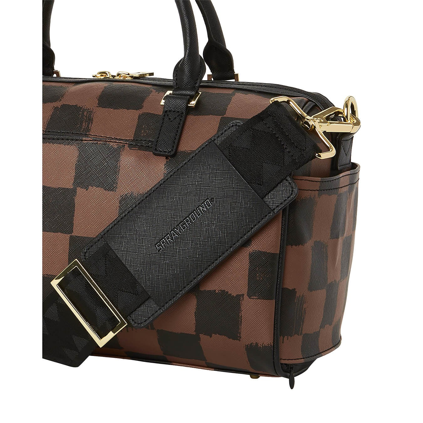 Sprayground Sharks In Paris Vanquish Mini Duffle Brown