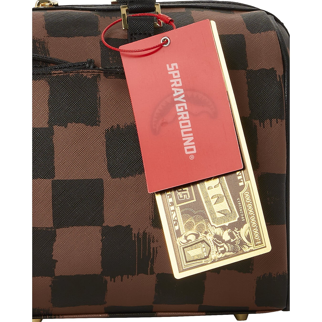 Sprayground Sharks In Paris Vanquish Mini Duffle Brown