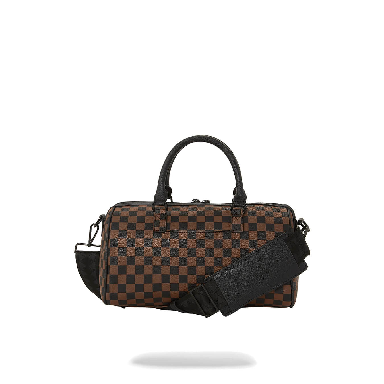 Sprayground Pink Drip Brown Check The Artists Touch Mini Duffle Brown