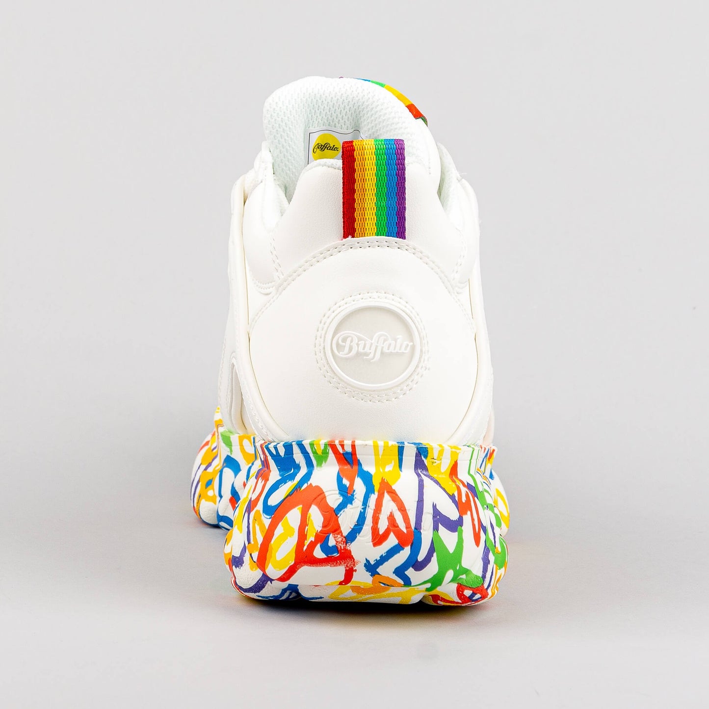 Dámske boty Buffalo Cld Corin Hearts White Vegan Nappa