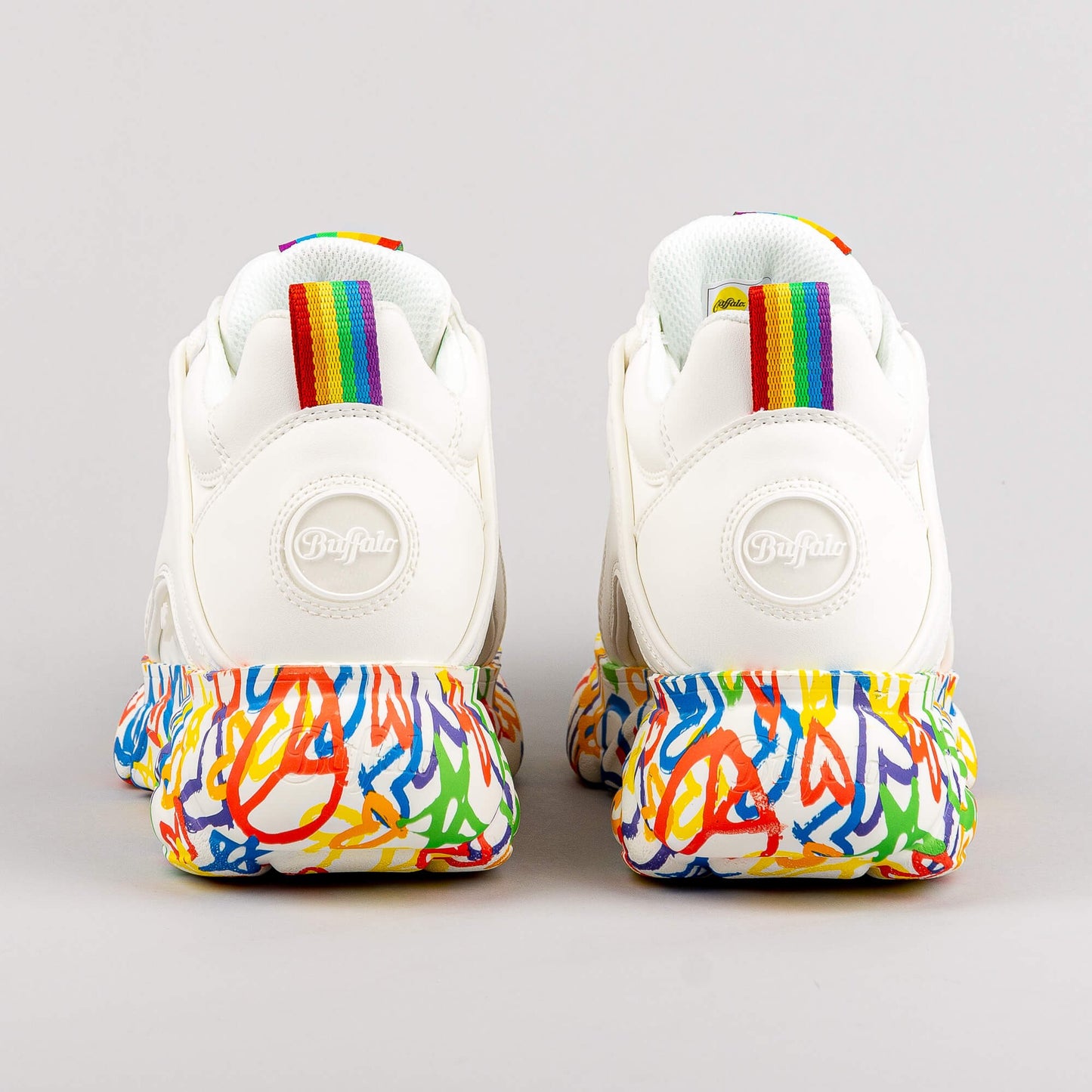 Dámske boty Buffalo Cld Corin Hearts White Vegan Nappa