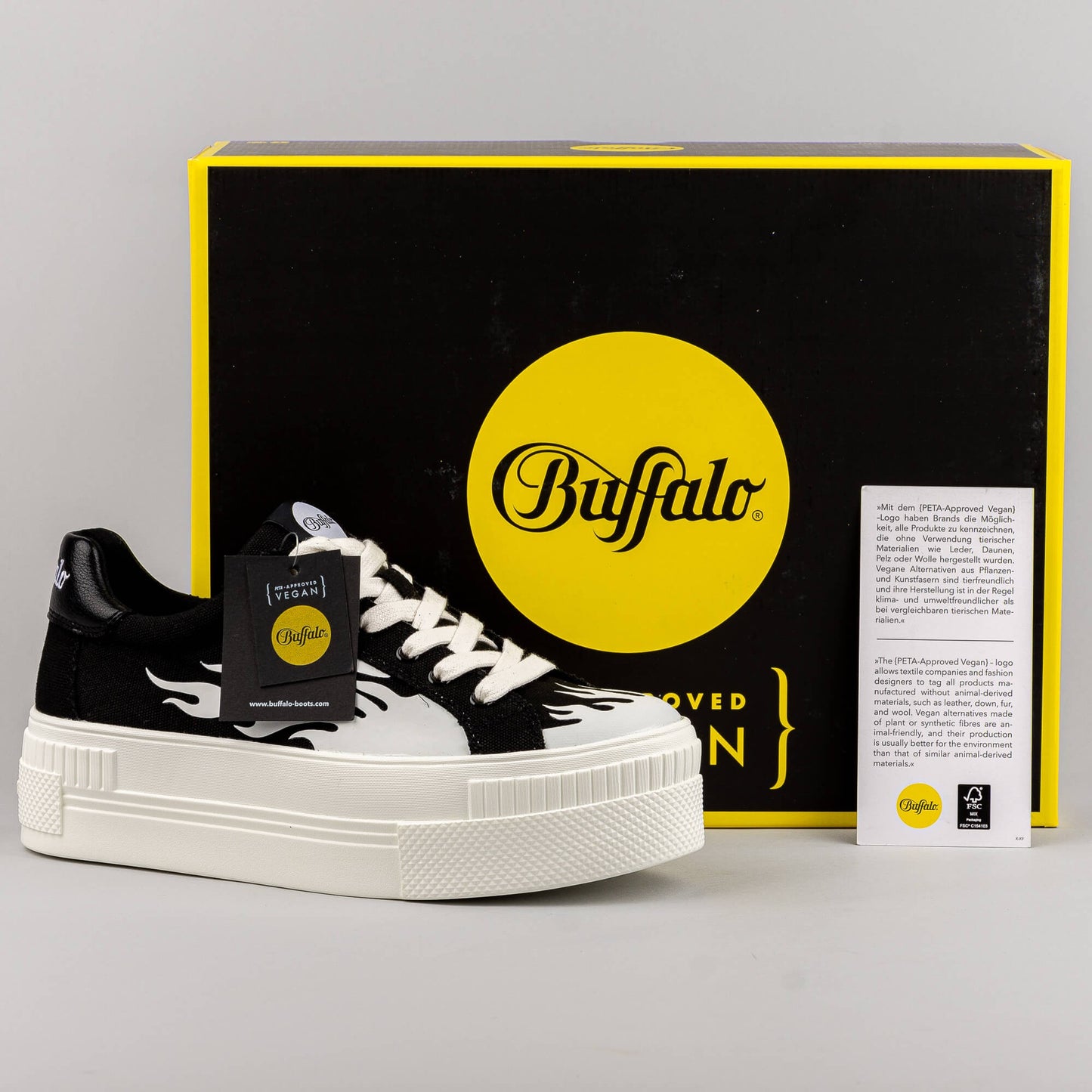 Dámske tenisky Buffalo Paired Flame Black/White