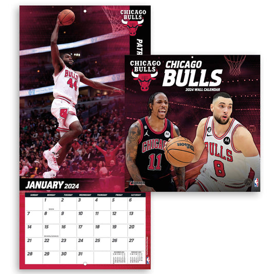 TURNER SPORTS NBA 2024 (30x60 cm) WALL CALENDAR CHICAGO BULLS