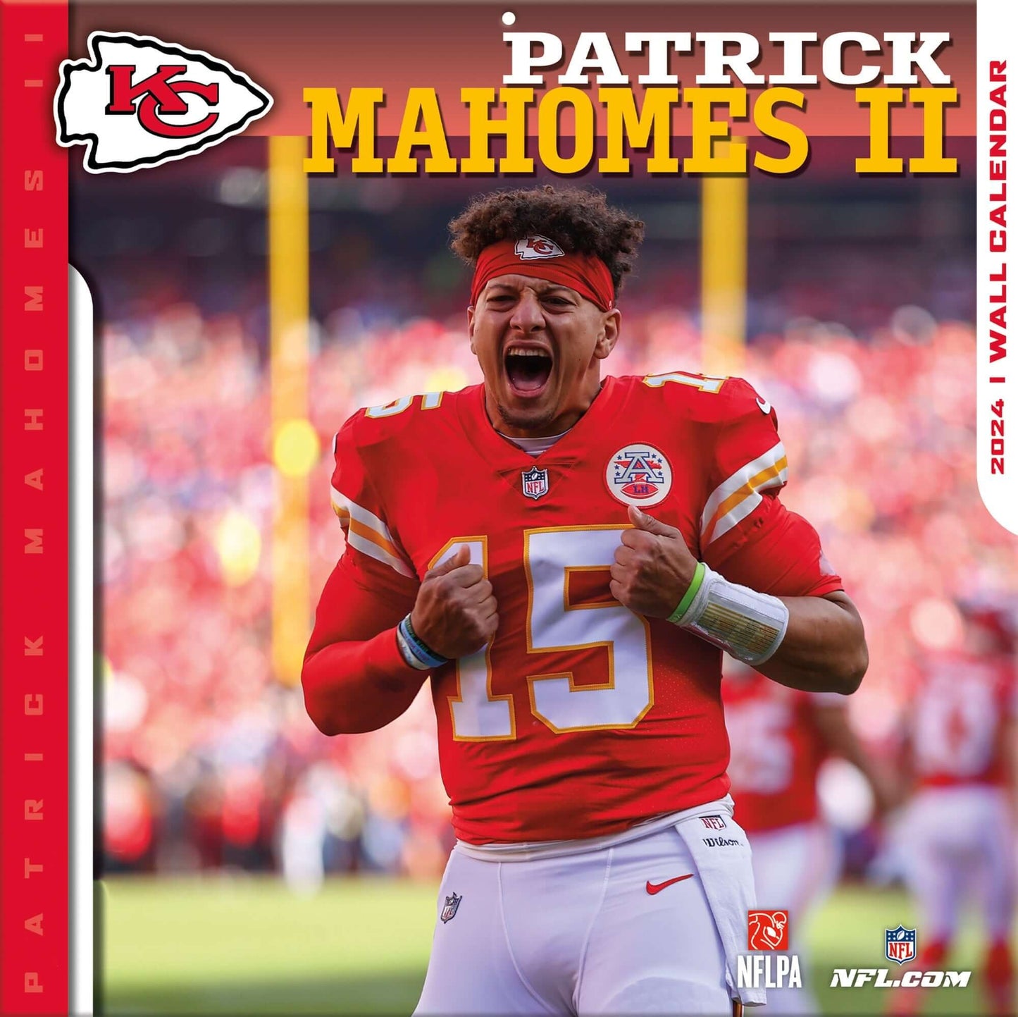 TURNER SPORTS NFL 2024 (30x60 cm) WALL CALENDAR KANSAS CITY CHIEFS PATRICK MAHOMES