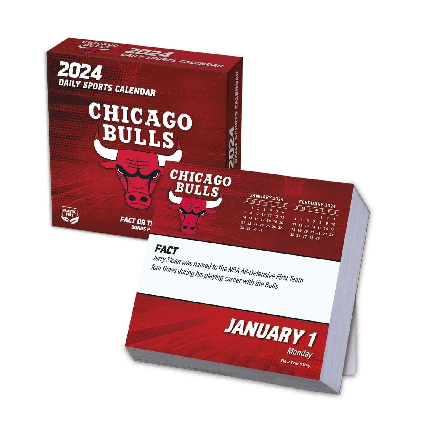 TURNER SPORTS NBA 2024 BOX CALENDAR CHICAGO BULLS