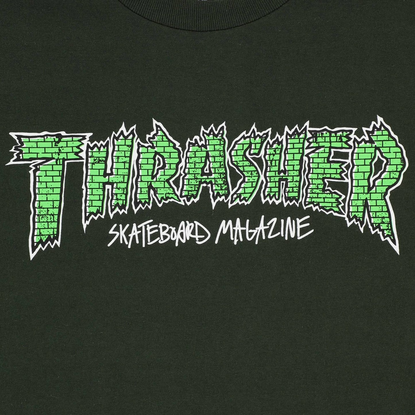 Thrasher T-Shirt Brick Forest Green