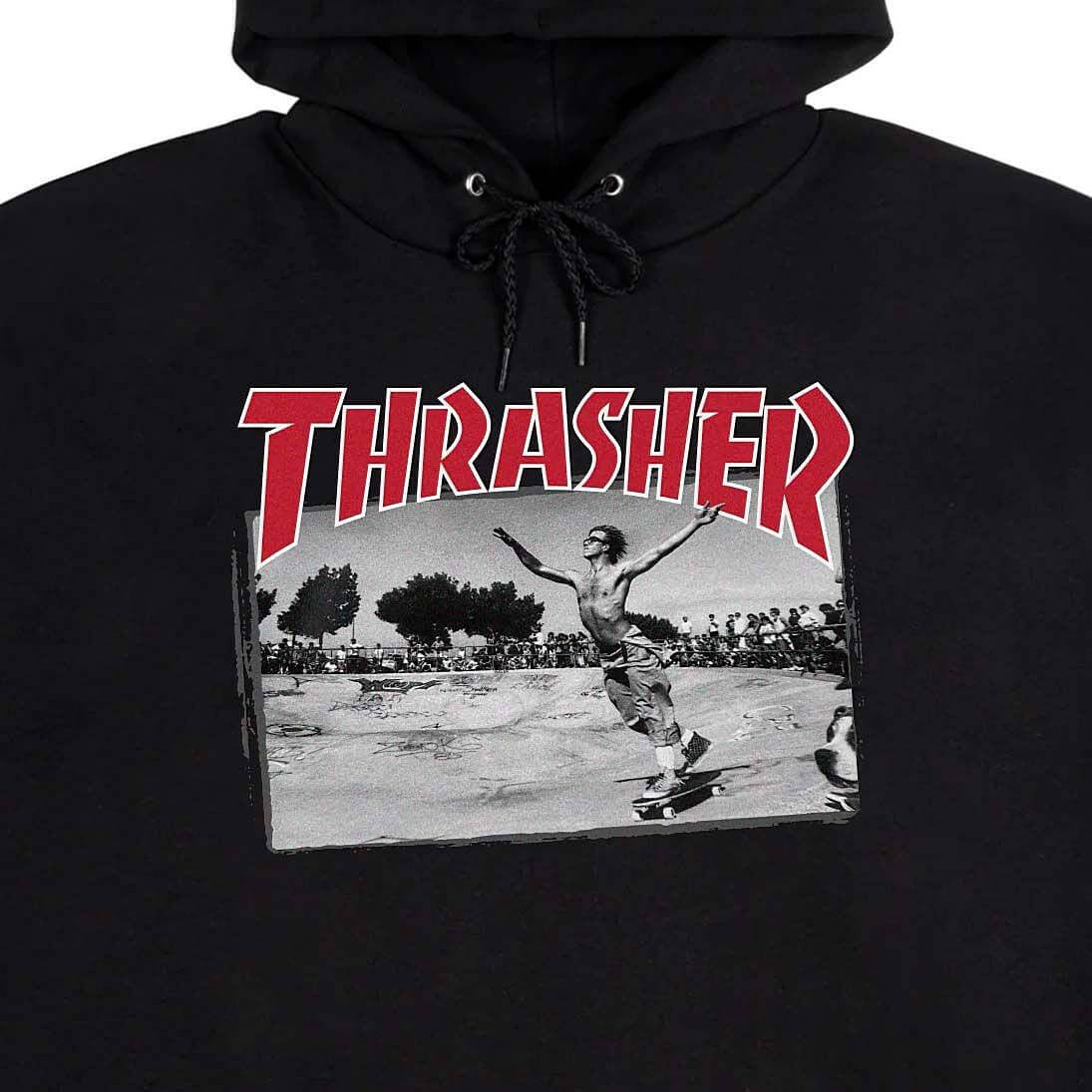 Mikina s kapucňou Thrasher Hoodie Jake Dish čierna