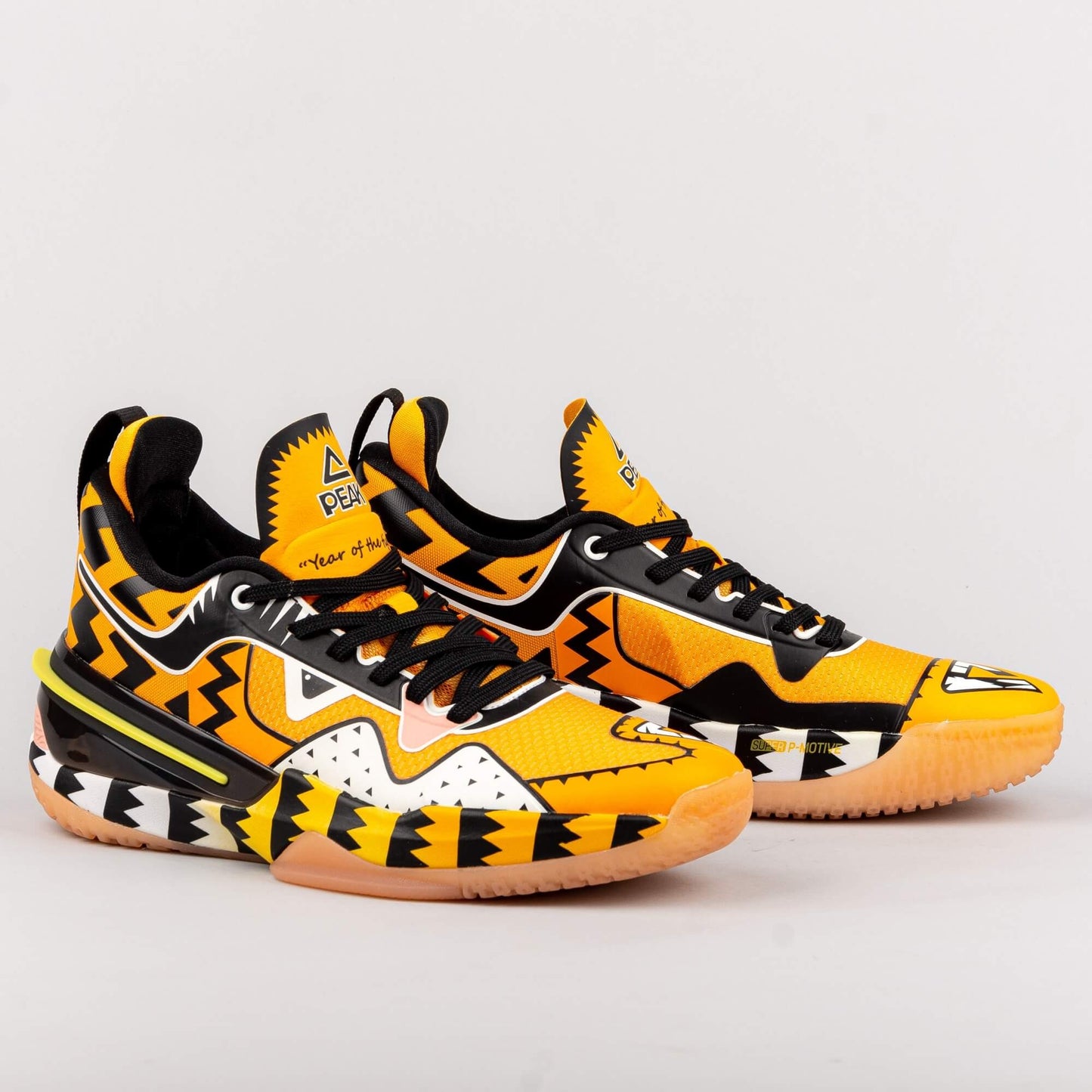 Peak Basketball Match Shoes Year Of The Tiger Limited Edition Flash 3 Mango Yellow
