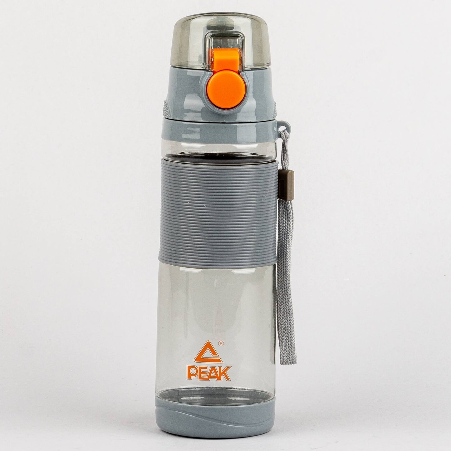 Priehľadná Športová fľaša Peak Tritan Bottle šedá/oranžová