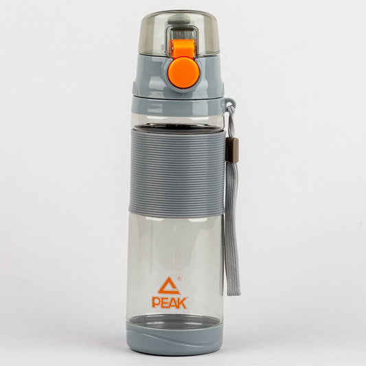 Priehľadná Športová fľaša Peak Tritan Bottle šedá/oranžová