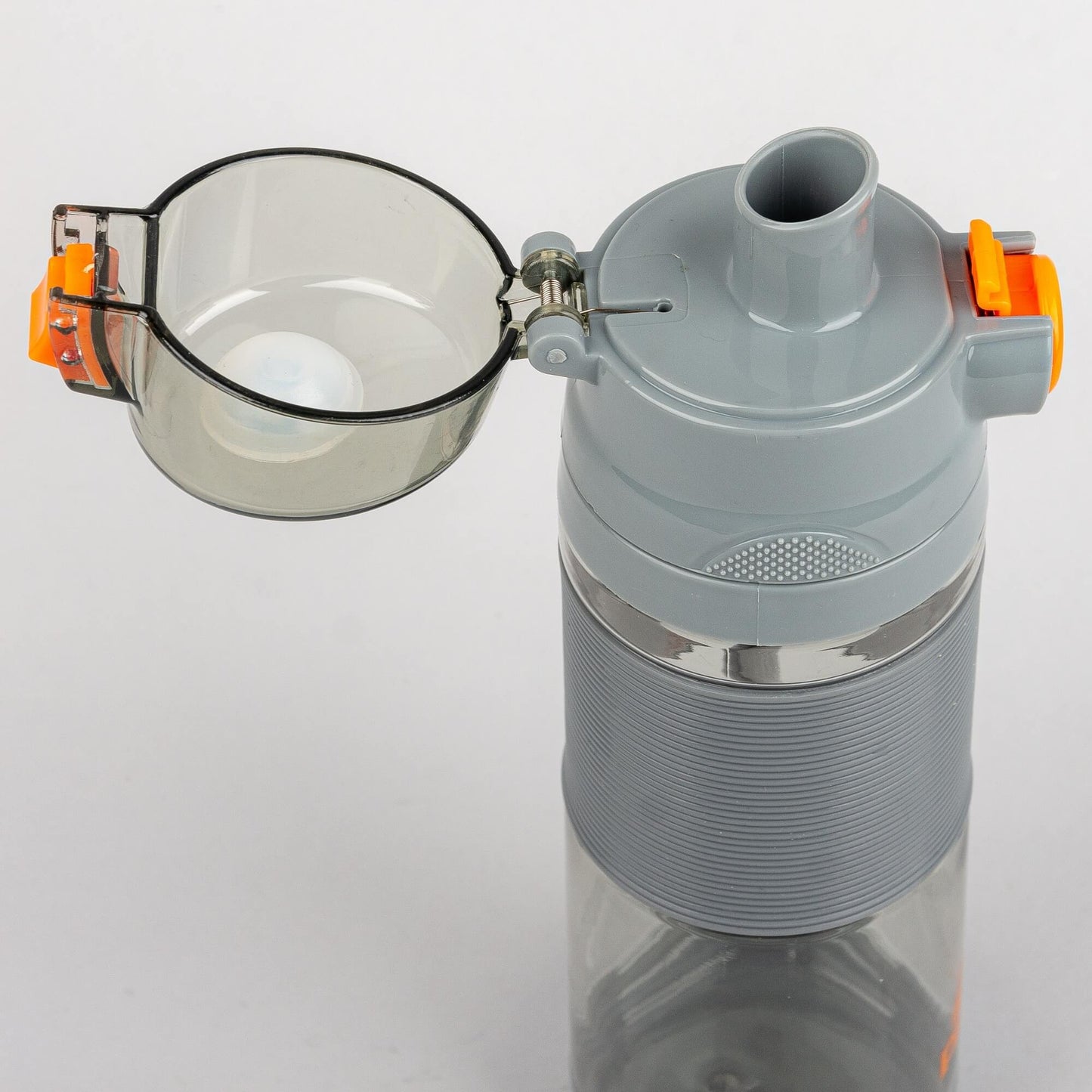 Priehľadná Športová fľaša Peak Tritan Bottle šedá/oranžová