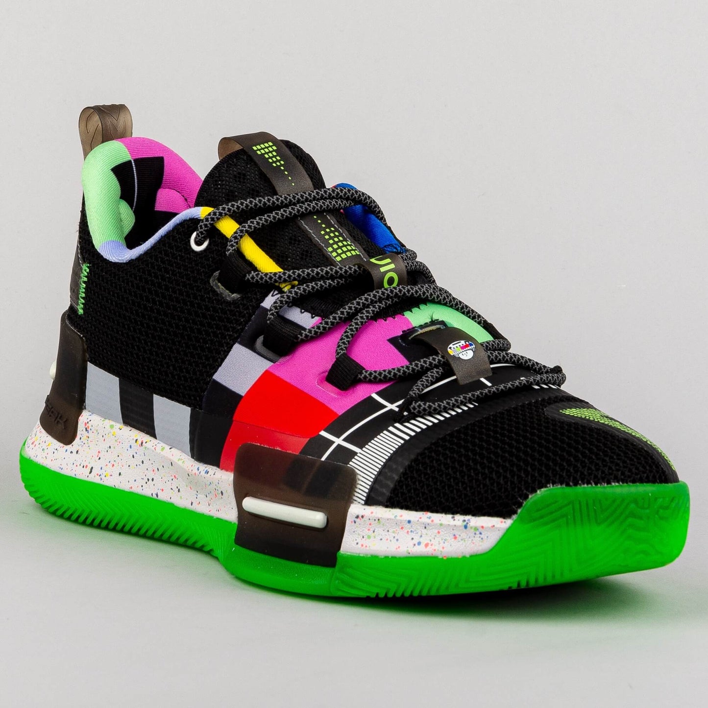 Basketbalové tenisky Peak Lou Williams Signature Basketball Shoes Flash 1 x 30ING „Analog“ Black/Fluorescent Green