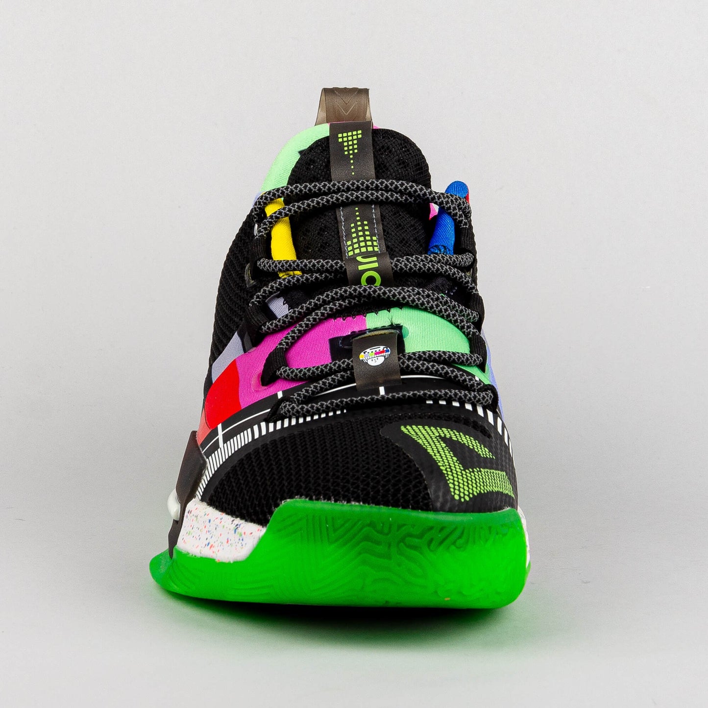 Basketbalové tenisky Peak Lou Williams Signature Basketball Shoes Flash 1 x 30ING „Analog“ Black/Fluorescent Green