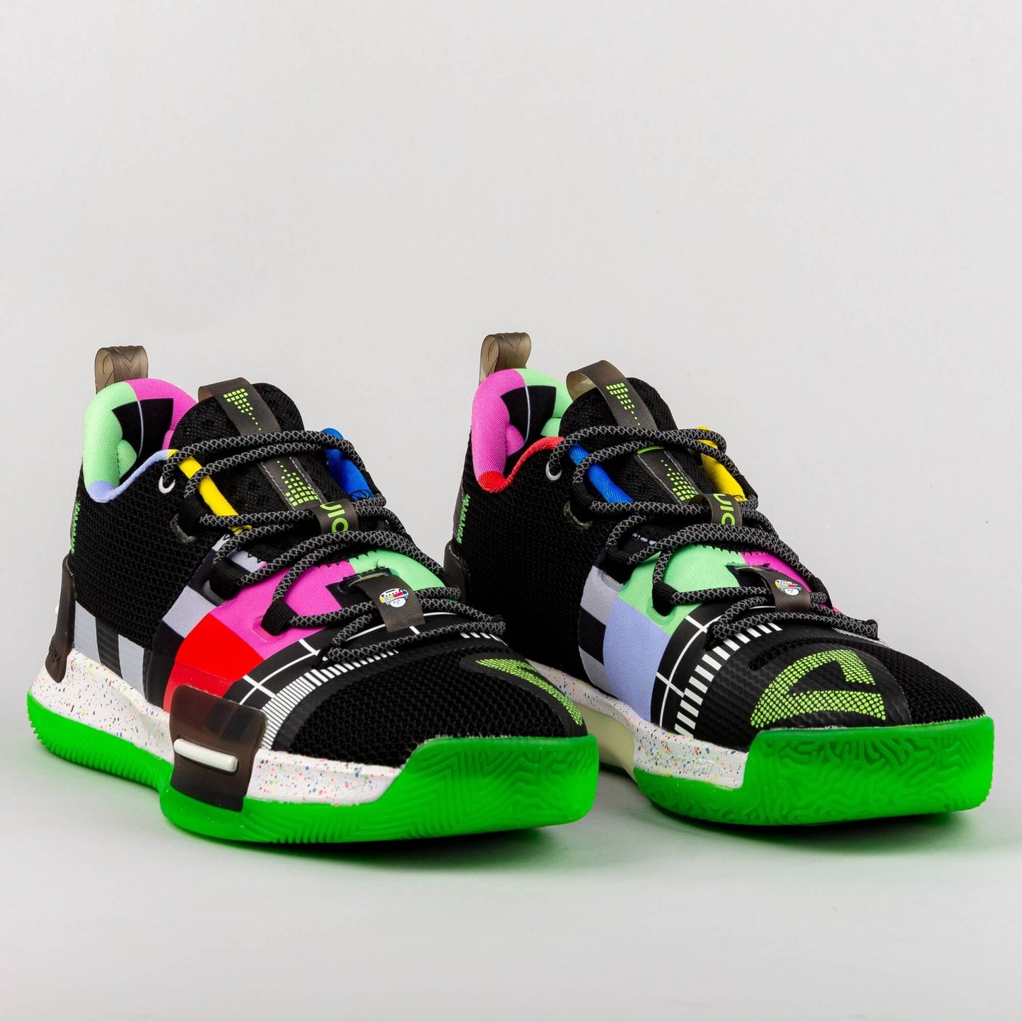 Basketbalové tenisky Peak Lou Williams Signature Basketball Shoes Flash 1 x 30ING „Analog“ Black/Fluorescent Green