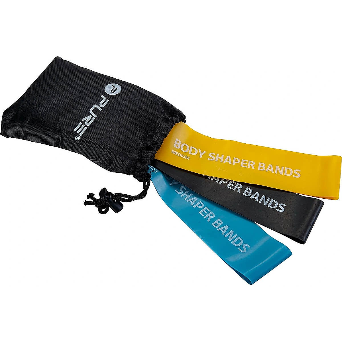 Gumené expandery Pure2Improve Body Shaper Bands Men - súprava 3 ks