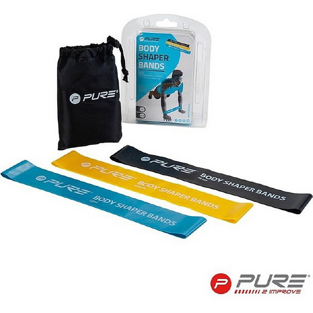 Gumené expandery Pure2Improve Body Shaper Bands Men - súprava 3 ks