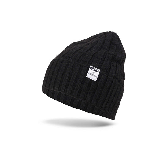 Zimná čiapka DJINN'S Basic Beanie Bamboo Knit čierna