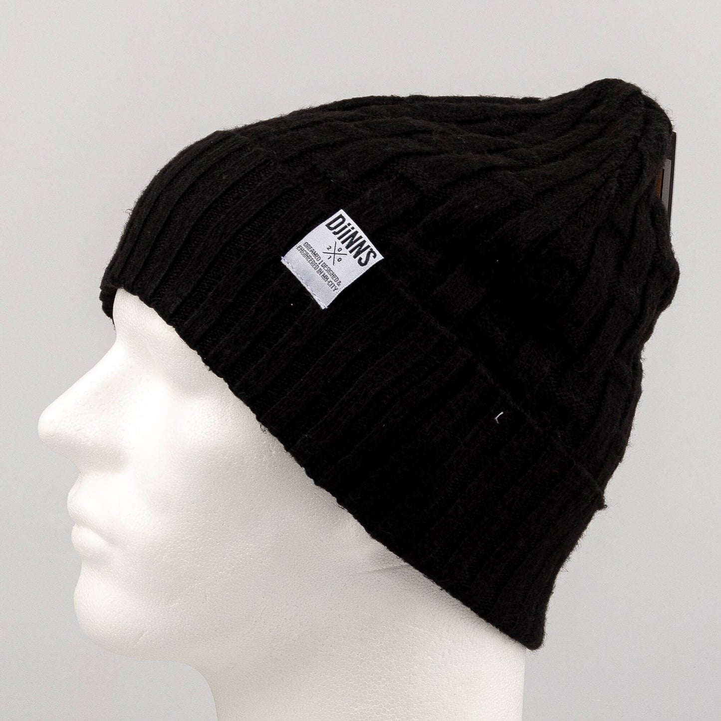 Zimná čiapka DJINN'S Basic Beanie Bamboo Knit čierna